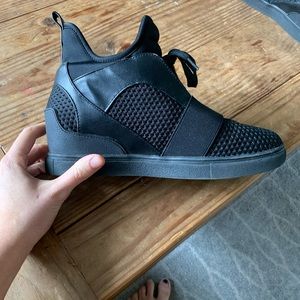 Steve Madison Black High Top Sneakers